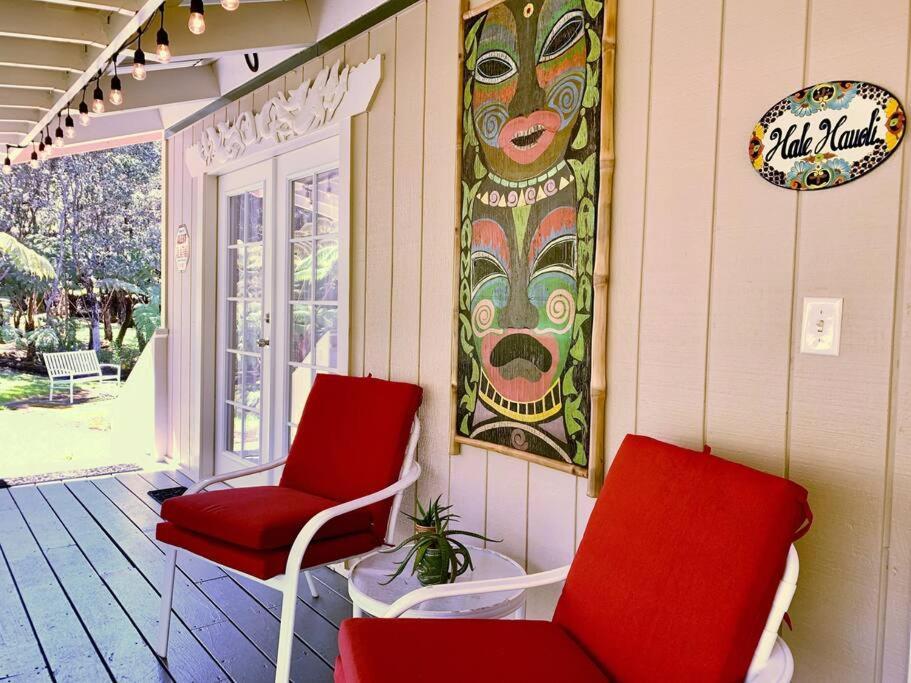 Hau'Oli Place Tiki Cottage In Volcano Exterior foto